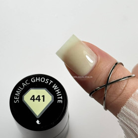 441 Ghost White - UV Nagellack Dunkeln leuchten 7ml Semilac 2
