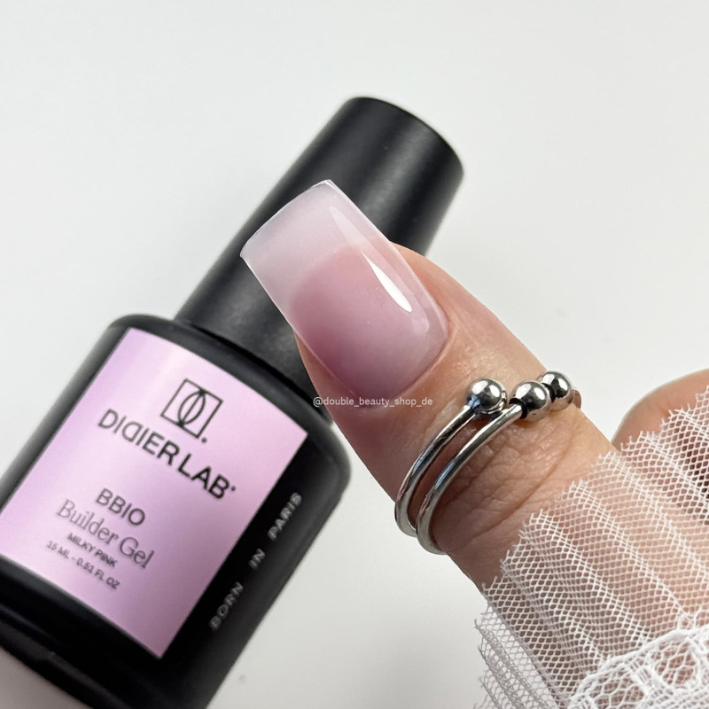 MILKY PINK - BUILDER BOTTLE GEL BBIO (OHNE HEMA) 15 ml Didier Lab