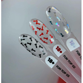 01 FUN TOP - Top Coat (No Wipe) 10ml NAILS OF THE DAY 2
