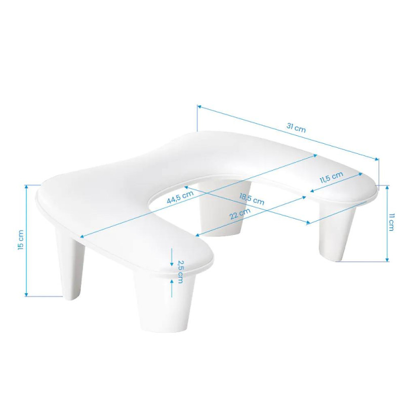 WHITE Croissant - Handauflage MOMO 6M Öko-Leder-HANDAUFLAGE-Double Beauty Shop