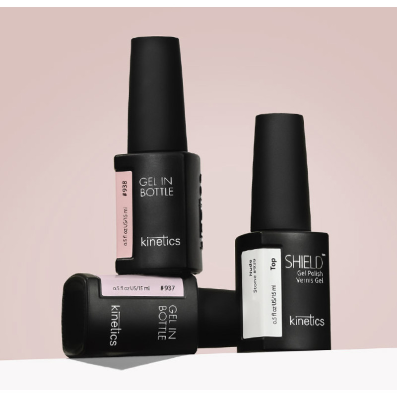 Trend trio ausgewählt von Emma Jackson 2 Bottle Gel + 1 Top Coat (3x15ml) KINETICS