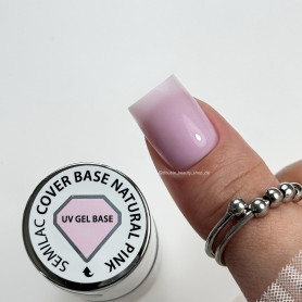 Natural Pink - Skin Tone Cover Base Coat 7ml Semilac 2