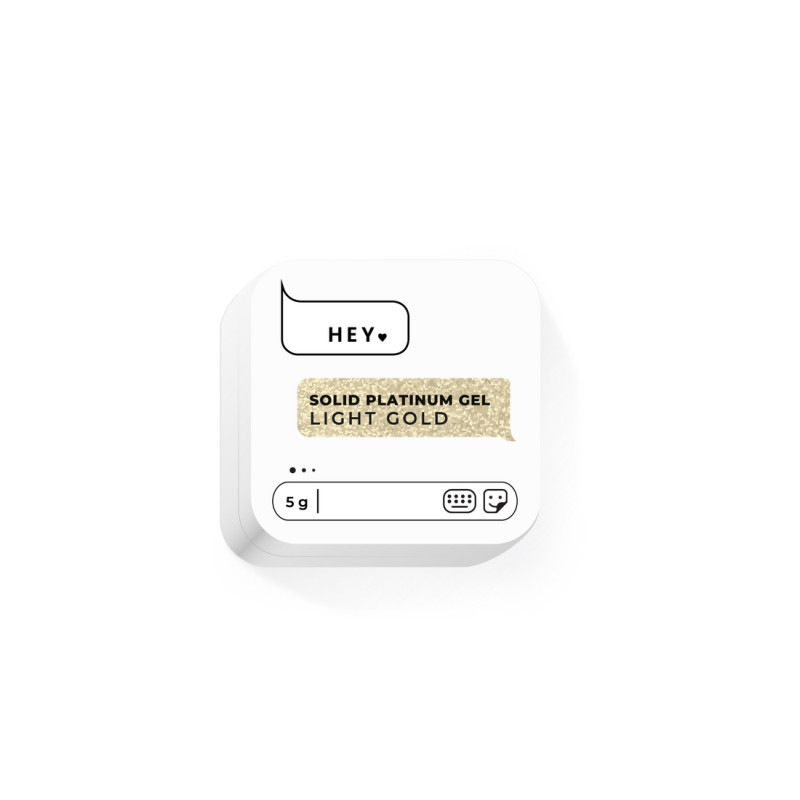 LIGHT GOLD - Solid Platinum Art Gel 5g HEYLOVE-HEYLOVE-Double Beauty Shop