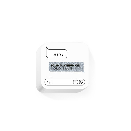 COLD BLUE - Solid Platinum Art Gel 5g HEYLOVE