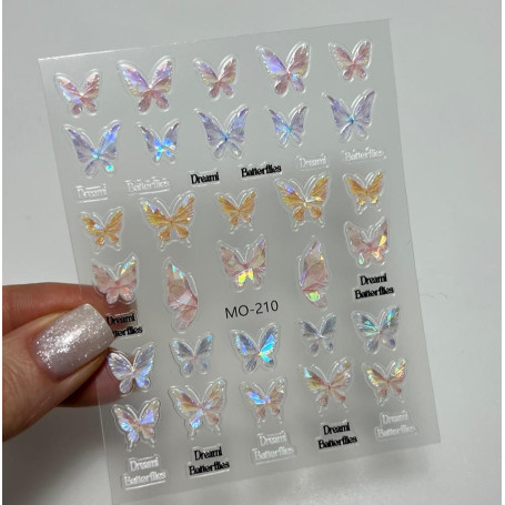 Aufkleber 3d Butterflies Nailart