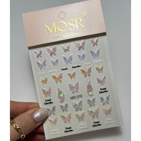 Aufkleber 3d Butterflies Nailart