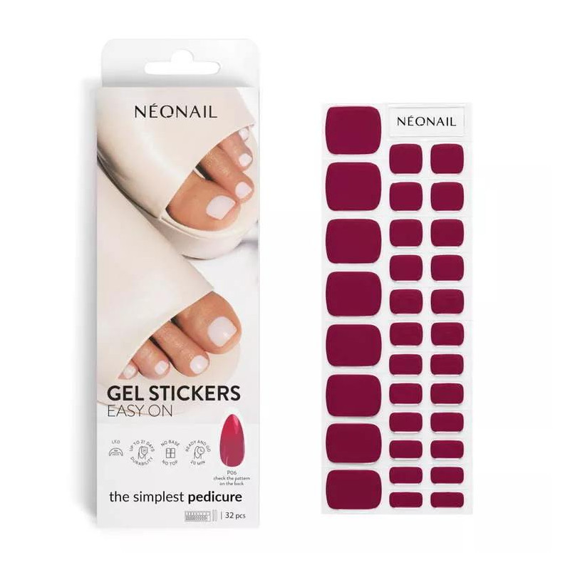 P06 - PEDIKÜRE GEL STICKERS EASY ON (Gel Wraps) NEONAIL