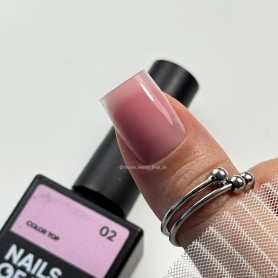 02 COLOR TOP - Cover Top Coat (No Wipe) 10ml NAILS OF THE... 2