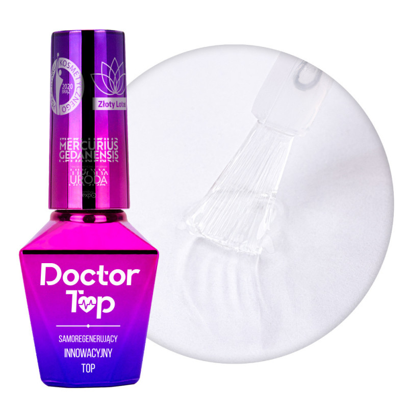 Doctor Top - CLEAR Top Coat (No Wipe) 10ml MOLLYLAC