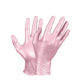 Rosé Glamour - Beauteluxe HANDSCHUHE GRÖßE M 50 STÜCK NITRIL 2