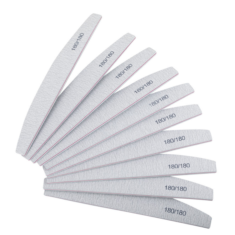 Feile Halbmond 180/180 ZEBRA 1 Stück MOLLYLAC-Feilen und Buffer-Double Beauty Shop