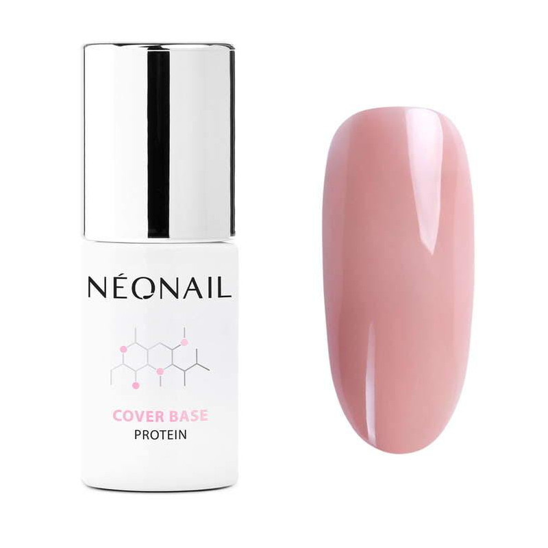 NATURAL NUDE - Cover Base Protein (Base Coat) 7,2 ml Neonail-Make UP Base - Beige-Double Beauty Shop