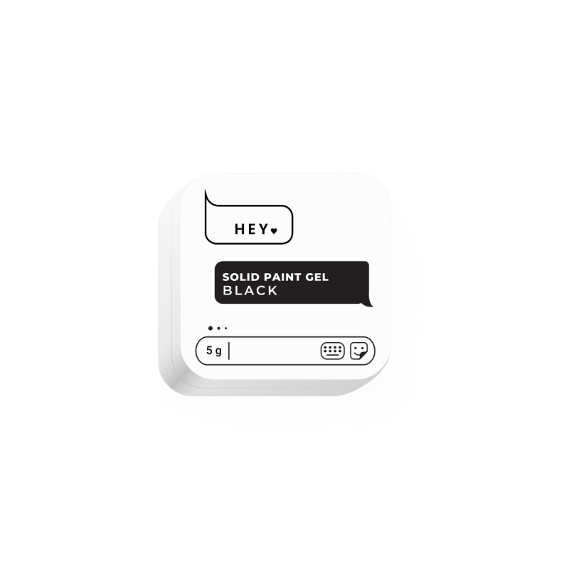BLACK - Solid Paint Art Gel 5g HEYLOVE