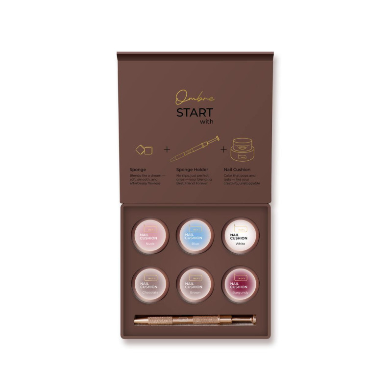 BROWN - Nail Cushion set (BABY BOOMER SET) HEYLOVE