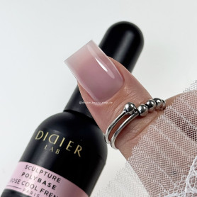 ROSE COOL FRENCH - POLYBASE (rubber base coat) 10 ml... 2