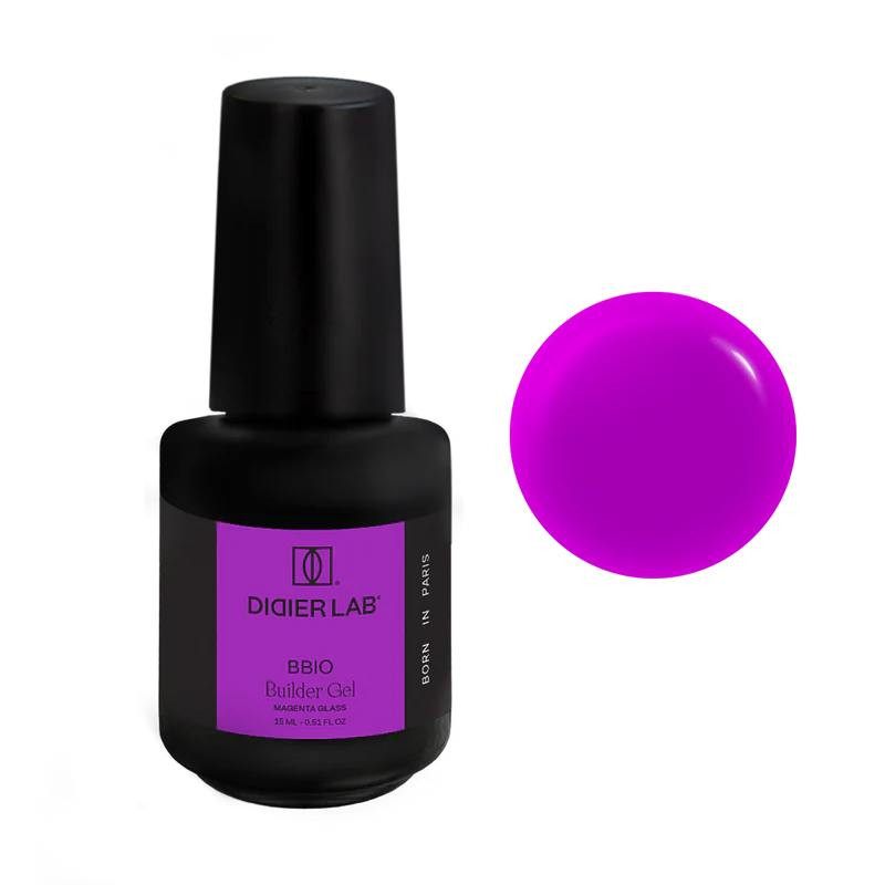 Magenta Glass - BUILDER BOTTLE GEL BBIO (OHNE HEMA) 15 ml Didier Lab