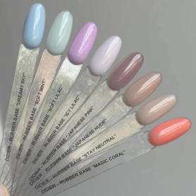 Soft mint - RUBBER BASE COAT 10 ml DIDIER LAB 2