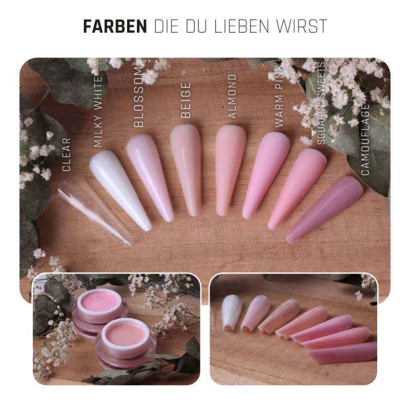 Warm Pink - NO FILE Builder Gel (15ml, 50ml) LYNIS NAILS-Online-Shop-Double Beauty Shop