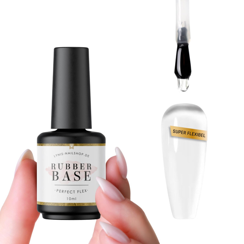 Clear - Perfect Flex Rubber Base Coat 10ml LYNIS NAILS