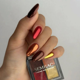 02 Nail Art Chrom Pulver Palette SEMILAC 2