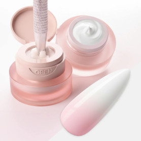 WHITE - OMBRE BABY BOOMER Gel LYNIS NAILS