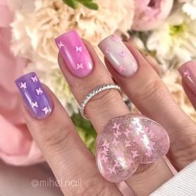 Butterfly Pink - Top Coat (No Wipe) 13ml LUNAmoon 2