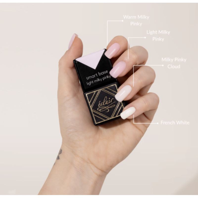 WARM MILKY PINKY - SMART BASE 7ml ECLAIR-Base und Top-Double Beauty Shop