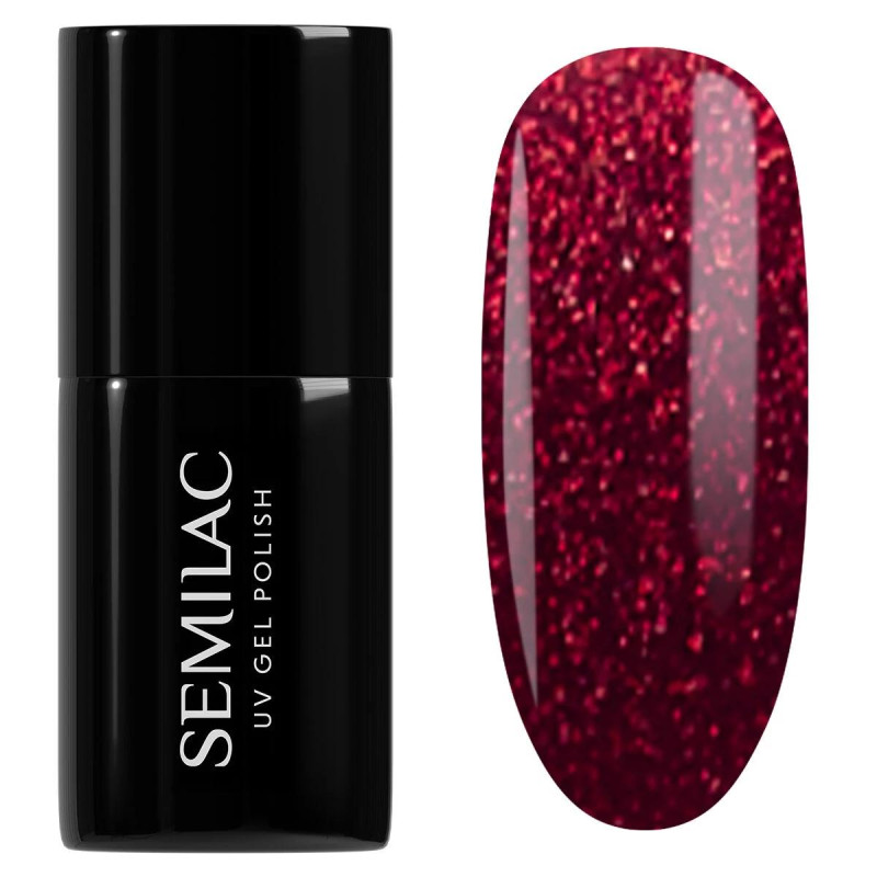 955 Holly Berry Red - Cat Eye UV Nagellack 7ml Semilac-Alle Farben SEMILAC-Double Beauty Shop