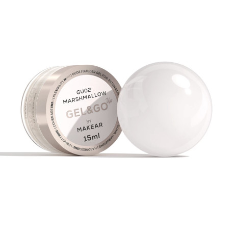 Marshmallow - Builder Gel&Go UP 15ml MAKEAR