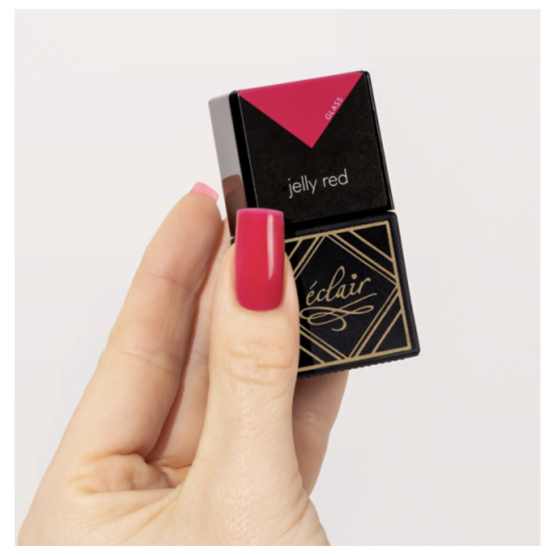 JELLY RED - UV Nagellack 7ml ECLAIR-Alle Farben ECLAIR-Double Beauty Shop