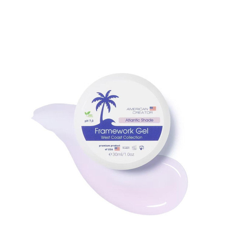 ATLANTIC SHADE - NO FILE FRAMEWORK GEL 30ml AMERICAN CREATOR-MODELLAGE GELE EINPHASEN-SYSTEM-Double Beauty Shop