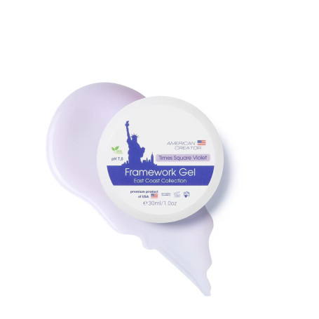 TIMES SQUARE VIOLET - NO FILE FRAMEWORK GEL 30ml AMERICAN CREATOR