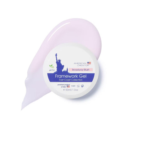 BROADWAY BLUSH - NO FILE FRAMEWORK GEL 30ml AMERICAN CREATOR
