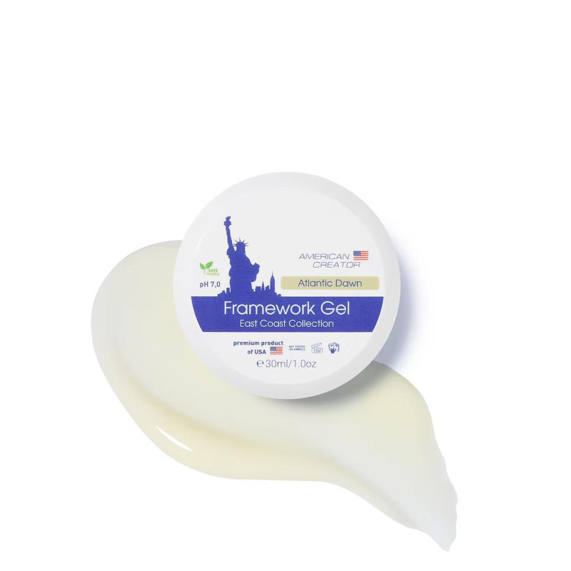 ATLANTIC DAWN - NO FILE FRAMEWORK GEL 30ml AMERICAN CREATOR-MODELLAGE GELE EINPHASEN-SYSTEM-Double Beauty Shop
