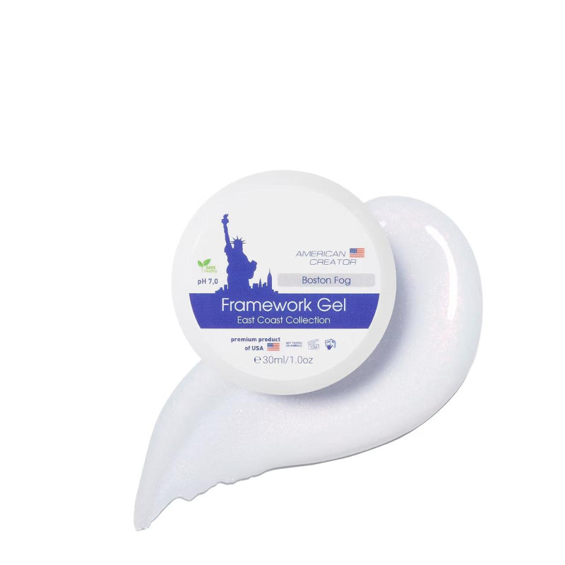 BOSTON FOG - NO FILE FRAMEWORK GEL 30ml AMERICAN CREATOR-MODELLAGE GELE EINPHASEN-SYSTEM-Double Beauty Shop