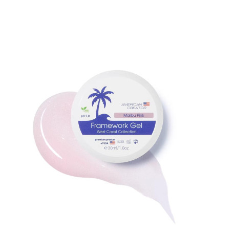 MALIBU PINK - NO FILE FRAMEWORK GEL 30ml AMERICAN CREATOR