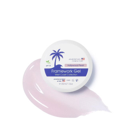 HOLLYWOOD PEARL - NO FILE FRAMEWORK GEL 30ml AMERICAN CREATOR
