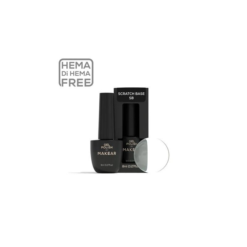 SCRATCH BASE - Base Coat OHNE HEMA 8ml MAKEAR-MAKEAR-Double Beauty Shop