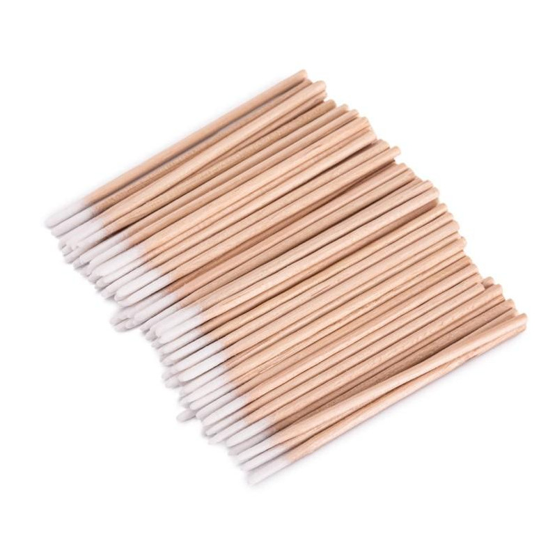 Mikro-Bürstchen aus Holz mit Baumwollspitze 100 Stück Allelac-Online-Shop-Double Beauty Shop
