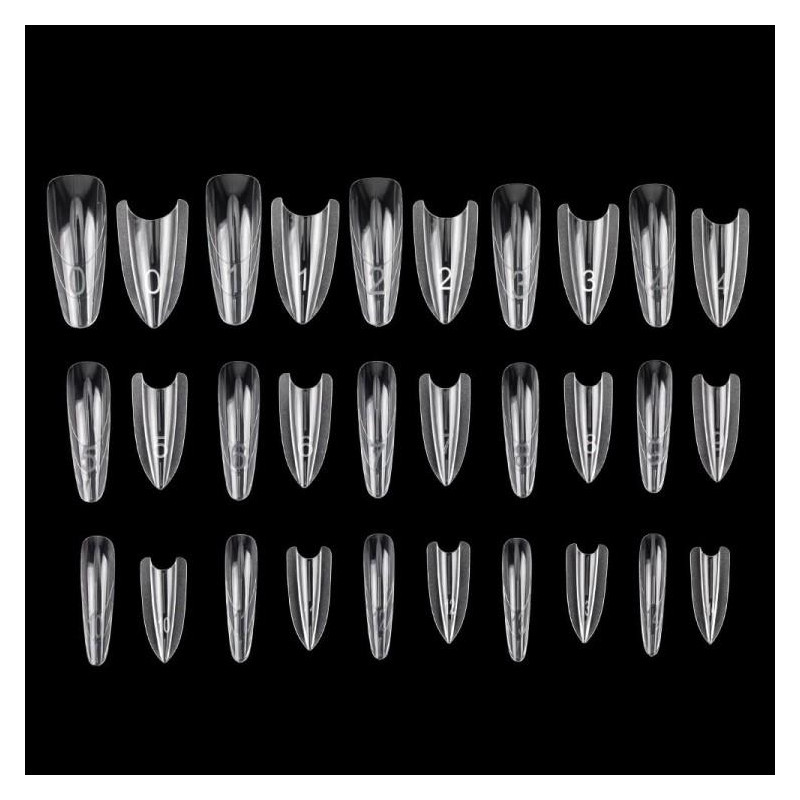 Oval - Sandwich DUAL FORMS (tips 240 st.)-ACRYLGEL-Double Beauty Shop