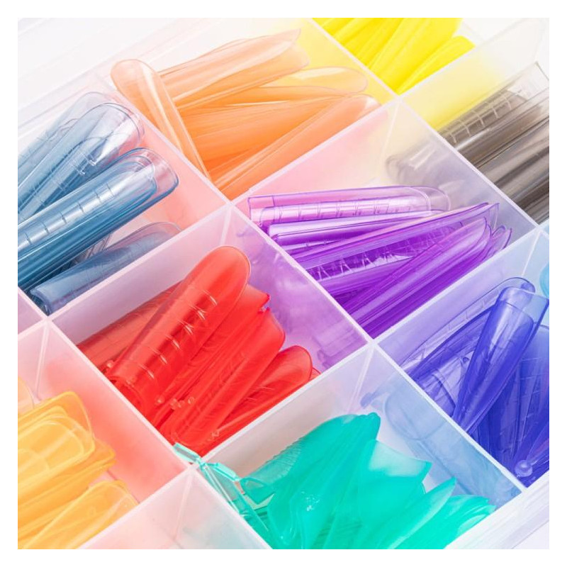 MIX Color and Forms - DUAL FORMS (tips 288 st.) MollyLac-ACRYLGEL-Double Beauty Shop