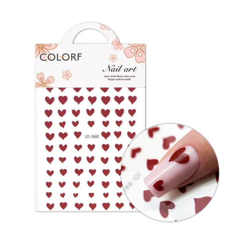 HEARTS Aufkleber-SLIDERS/WRAPS-Double Beauty Shop