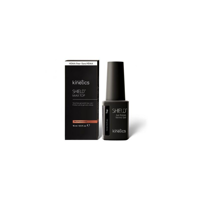 CLEAR - MAX Top Coat (No Wipe) OHNE HEMA 15ml KINETICS-UV NAGELLACKE-Double Beauty Shop