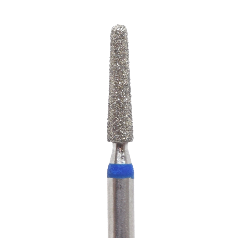 Diamantschleifer 2,3 mm Konus Mittel spitze rund blau